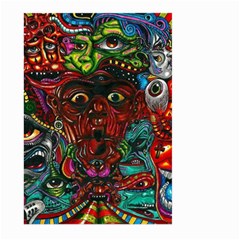 Somewhere Near Oblivion Nightmares Acid Colors Psychedelic Large Garden Flag (two Sides) by Sarkoni