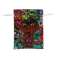 Somewhere Near Oblivion Nightmares Acid Colors Psychedelic Lightweight Drawstring Pouch (m) by Sarkoni