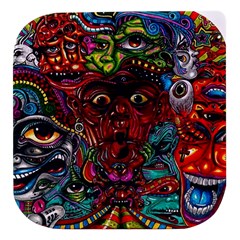 Somewhere Near Oblivion Nightmares Acid Colors Psychedelic Stacked Food Storage Container by Sarkoni