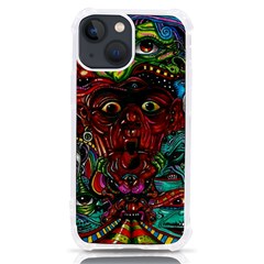 Somewhere Near Oblivion Nightmares Acid Colors Psychedelic Iphone 13 Mini Tpu Uv Print Case by Sarkoni