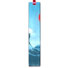 Minimalism Great Wave Off Kanagawa Large Book Marks by Sarkoni