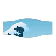 Minimalism Great Wave Off Kanagawa Stretchable Headband by Sarkoni