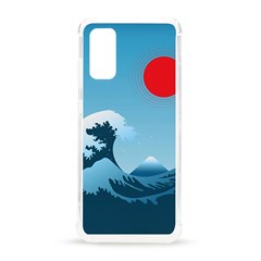 Minimalism Great Wave Off Kanagawa Samsung Galaxy S20 6 2 Inch Tpu Uv Case by Sarkoni