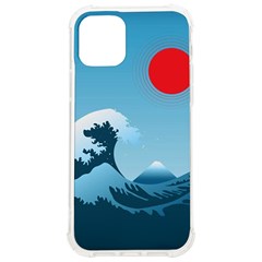 Minimalism Great Wave Off Kanagawa Iphone 12/12 Pro Tpu Uv Print Case by Sarkoni