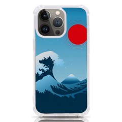 Minimalism Great Wave Off Kanagawa Iphone 13 Pro Tpu Uv Print Case by Sarkoni