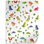 Baby Dino Seamless Pattern Canvas 36  x 48  35.26 x46.15  Canvas - 1