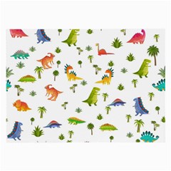 Baby Dino Seamless Pattern Large Glasses Cloth (2 Sides) by Sarkoni