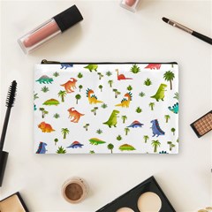 Baby Dino Seamless Pattern Cosmetic Bag (medium) by Sarkoni