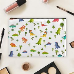 Baby Dino Seamless Pattern Cosmetic Bag (large) by Sarkoni