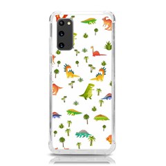 Baby Dino Seamless Pattern Samsung Galaxy S20 6 2 Inch Tpu Uv Case by Sarkoni