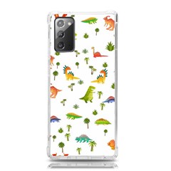 Baby Dino Seamless Pattern Samsung Galaxy Note 20 Tpu Uv Case by Sarkoni