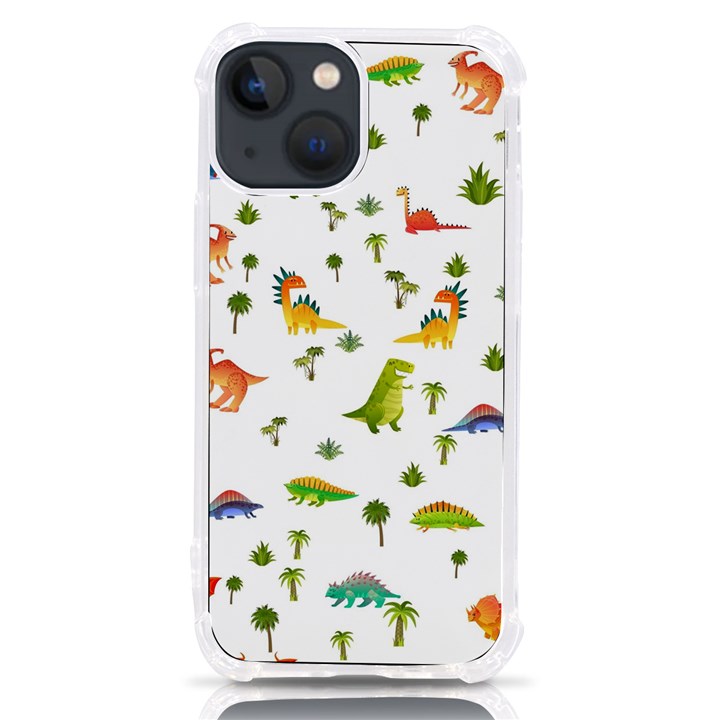 Baby Dino Seamless Pattern iPhone 13 mini TPU UV Print Case