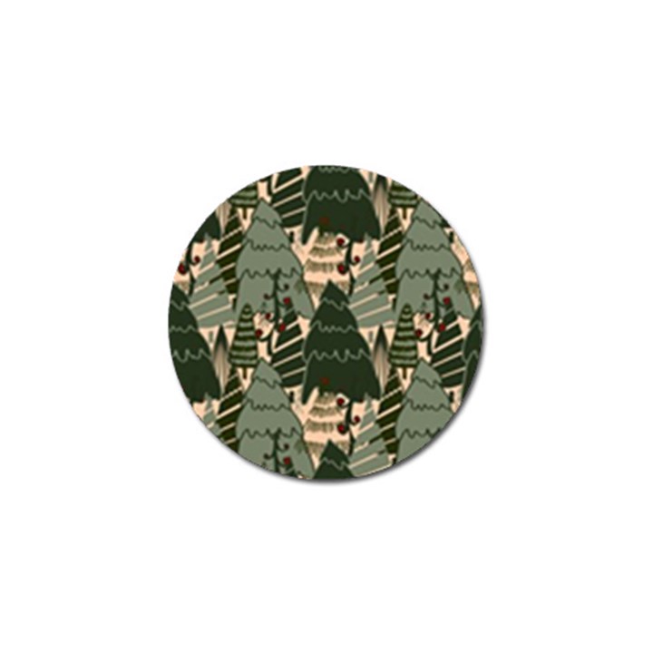 Christmas Vector Seamless Tree Pattern Golf Ball Marker (4 pack)