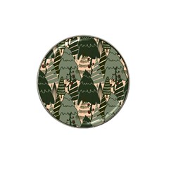 Christmas Vector Seamless Tree Pattern Hat Clip Ball Marker by Sarkoni