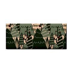 Christmas Vector Seamless Tree Pattern Hand Towel by Sarkoni