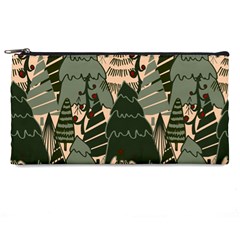 Christmas Vector Seamless Tree Pattern Pencil Case by Sarkoni