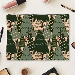 Christmas Vector Seamless Tree Pattern Cosmetic Bag (xl) by Sarkoni