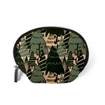 Christmas Vector Seamless Tree Pattern Accessory Pouch (Small) Back