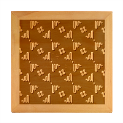 Oriental Dragon Motif Pattern Wood Photo Frame Cube by Sarkoni