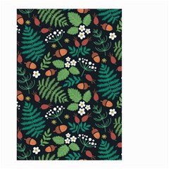 Pattern Forest Leaf Flower Motif Small Garden Flag (two Sides) by Sarkoni