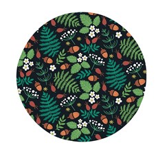 Pattern Forest Leaf Flower Motif Mini Round Pill Box (pack Of 5) by Sarkoni