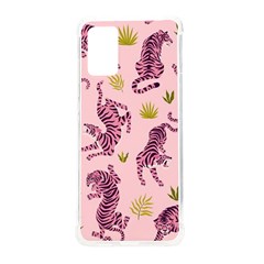 Pink Tigers And Tropical Leaves Patern Samsung Galaxy S20plus 6 7 Inch Tpu Uv Case by Sarkoni