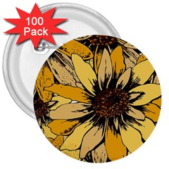 Colorful Seamless Floral Pattern 3  Buttons (100 Pack)  by Sarkoni