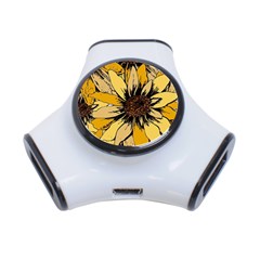 Colorful Seamless Floral Pattern 3-port Usb Hub by Sarkoni