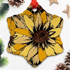 Colorful Seamless Floral Pattern Ornament (snowflake) by Sarkoni