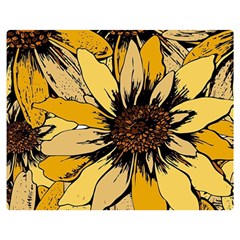 Colorful Seamless Floral Pattern Premium Plush Fleece Blanket (medium)