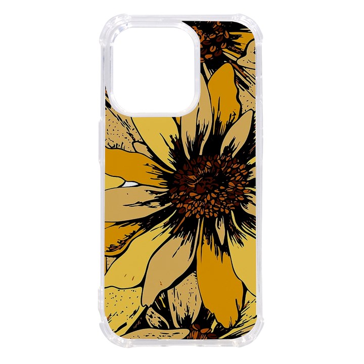 Colorful Seamless Floral Pattern iPhone 14 Pro TPU UV Print Case