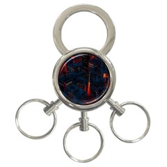 Architecture City Pixel Art 3-ring Key Chain by Sarkoni