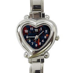 Architecture City Pixel Art Heart Italian Charm Watch by Sarkoni