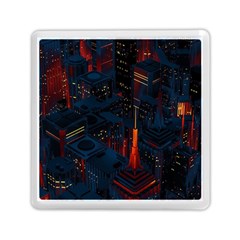 Architecture City Pixel Art Memory Card Reader (square) by Sarkoni