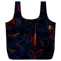 Architecture City Pixel Art Full Print Recycle Bag (xxl) by Sarkoni