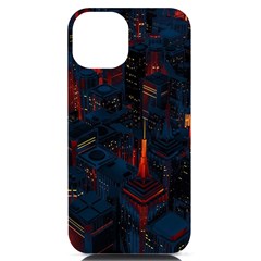 Architecture City Pixel Art Iphone 14 Black Uv Print Case by Sarkoni