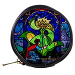 Beauty And The Beast Stained Glass Rose Mini Makeup Bag Back