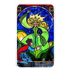 Beauty And The Beast Stained Glass Rose Memory Card Reader (rectangular) by Sarkoni