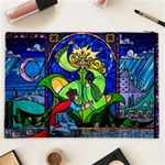 Beauty And The Beast Stained Glass Rose Cosmetic Bag (XXL) Back