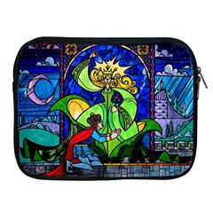 Beauty And The Beast Stained Glass Rose Apple Ipad 2/3/4 Zipper Cases by Sarkoni