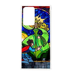 Beauty And The Beast Stained Glass Rose Samsung Galaxy Note 20 Ultra Tpu Uv Case by Sarkoni