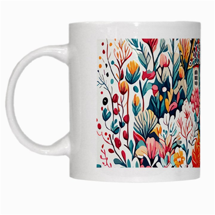 Cottagecore White Mug