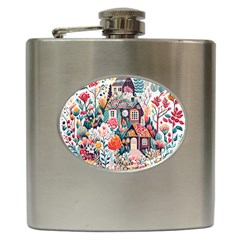 Cottagecore Hip Flask (6 Oz) by Valentinaart