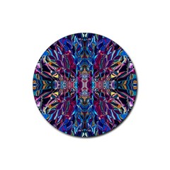 Cobalt blend Rubber Coaster (Round)