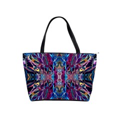 Cobalt Blend Classic Shoulder Handbag by kaleidomarblingart