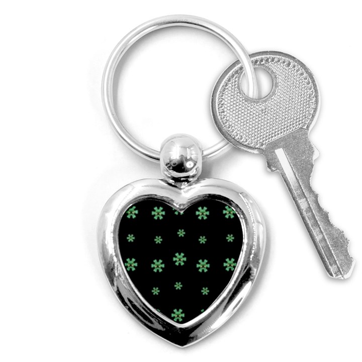 I Love Guitars In Pop Arts Blooming Style Key Chain (Heart)