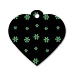 I Love Guitars In Pop Arts Blooming Style Dog Tag Heart (Two Sides) Front