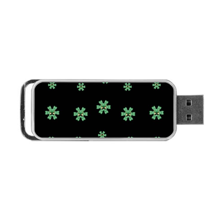 I Love Guitars In Pop Arts Blooming Style Portable USB Flash (One Side)