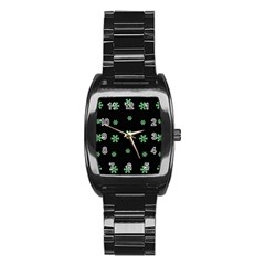 I Love Guitars In Pop Arts Blooming Style Stainless Steel Barrel Watch by pepitasart