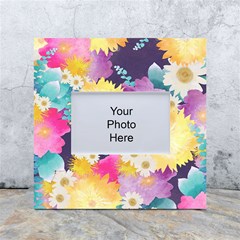 Watercolors Flowers White Box Photo Frame 4  X 6  by LalyLauraFLM